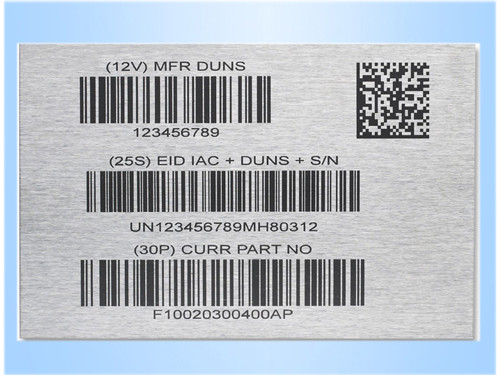 金屬加工打標(biāo)樣品